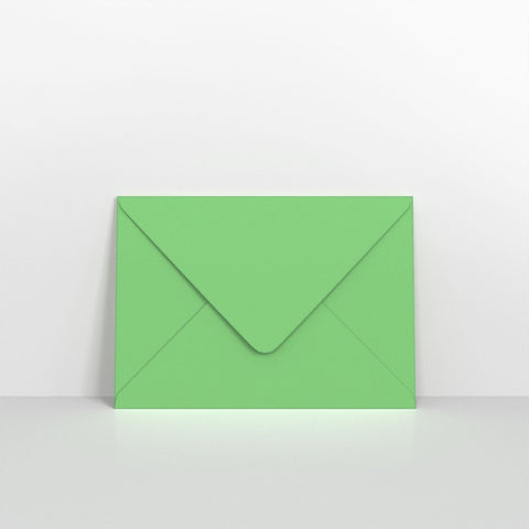 GCC5PG - Pale Green Coloured Gummed V Flap Envelopes - Greeting Card Envelopes