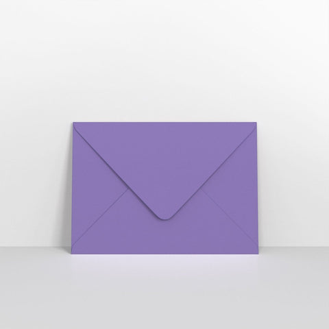 GCC5PU - Purple Coloured Gummed V Flap Envelopes - Greeting Card Envelopes