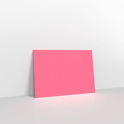 GCC6BP - Bright Pink Coloured Gummed V Flap Envelopes - Greeting Card Envelopes