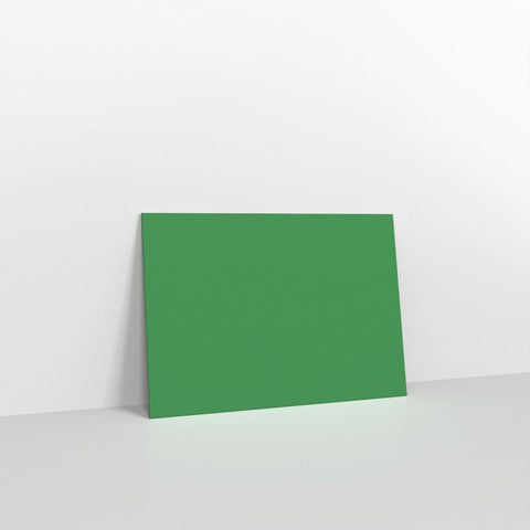 GCC6DG - Dark Green Coloured Gummed V Flap Envelopes - Greeting Card Envelopes