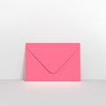 GCC7BP - Bright Pink Coloured Gummed V Flap Envelopes - Greeting Card Envelopes