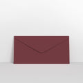 GCC7BUR - Burgundy Coloured Gummed V Flap Envelopes - Greeting Card Envelopes