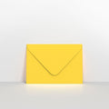 GCC7MY - Mid Yellow Coloured Gummed V Flap Envelopes - Greeting Card Envelopes