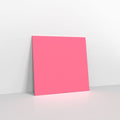 GCDLBP - Bright Pink Coloured Gummed V Flap Envelopes - Greeting Card Envelopes