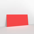 GCDLBR - Bright Red Coloured Gummed V Flap Envelopes - Greeting Card Envelopes