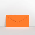 GCDLOR - Orange Coloured Gummed V Flap Envelopes - Greeting Card Envelopes