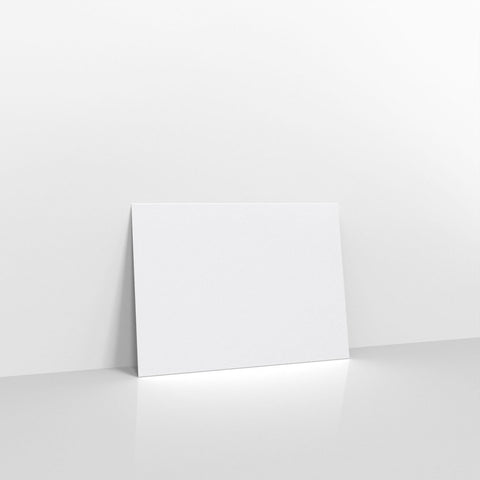 H08133 - White Coloured Gummed Laid V Flap Envelopes - Greeting Card Envelopes