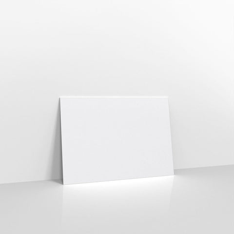 H0882 - White Coloured Gummed Laid V Flap Envelopes - Greeting Card Envelopes