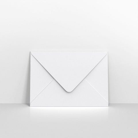 H08C5 - White Coloured Gummed Laid V Flap Envelopes - Greeting Card Envelopes