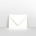 H08C6 - White Coloured Gummed Laid V Flap Envelopes - Greeting Card Envelopes