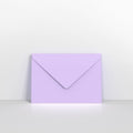 M13125 - Lilac Lustre Coloured Gummed Greeting Card V Flap Envelopes - Greeting Card Envelopes