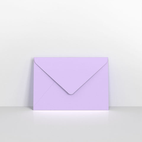 M13125 - Lilac Lustre Coloured Gummed Greeting Card V Flap Envelopes - Greeting Card Envelopes