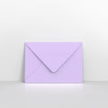 M13133 - Lilac Lustre Coloured Gummed Greeting Card V Flap Envelopes - Greeting Card Envelopes