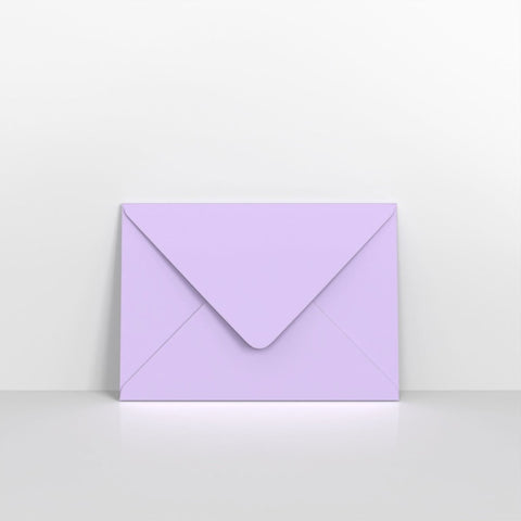 M13133 - Lilac Lustre Coloured Gummed Greeting Card V Flap Envelopes - Greeting Card Envelopes