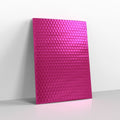 MB324HP - Hot Pink Metallic Finish Bubble Bag Mailers - Metallic Finish Bubble Bag Mailers