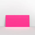 NEONPKDL - W - Neon Pink Envelopes - Coloured Peel and Seal Envelope