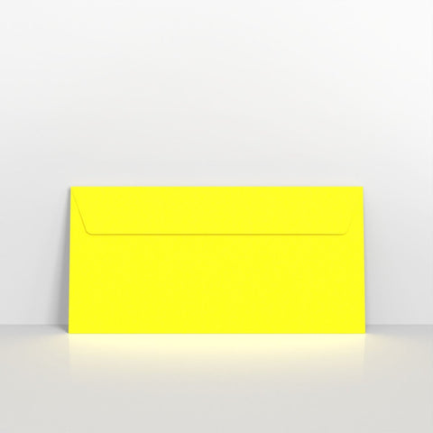 NEONYWDL - Neon Yellow Envelopes - Coloured Peel and Seal Envelope