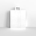 PFHBAGW3 - White Paper Flat Handle Carrier Bags - Carrier Bags