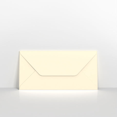 S18DL - Ivory Wove Coloured Gummed Greeting Card V Flap Envelopes - Greeting Card Envelopes