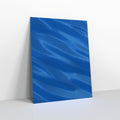 SN254BU - Blue Metallic Finish Foil Envelopes - Metallic Foil Envelopes