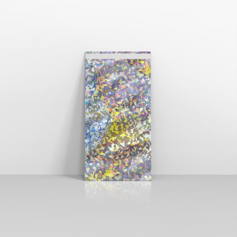 SN2SH - 031 - Silver Holographic Metallic Finish Foil Envelopes - Metallic Foil Envelopes