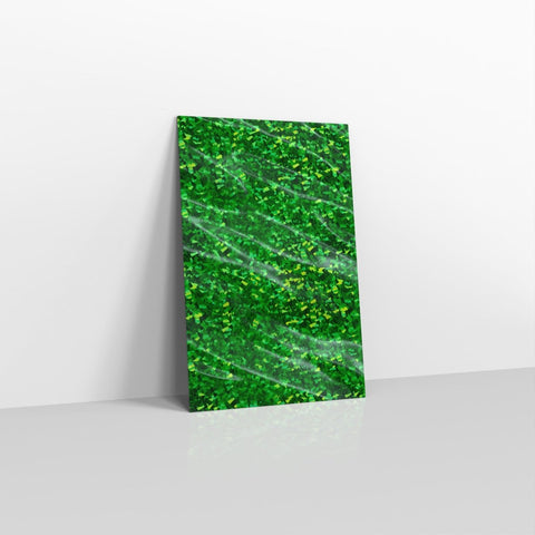 SN4GRH - 031 - Holographic Green Metallic Finish Foil Envelopes - Metallic Foil Envelopes