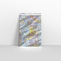 SN4SH - 031 - Silver Holographic Metallic Finish Foil Envelopes - Metallic Foil Envelopes