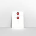 SW162W - R - White and Red String & Washer Envelopes - String and Washer Envelopes