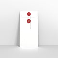 SW220W - R - White and Red String & Washer Envelopes - String and Washer Envelopes