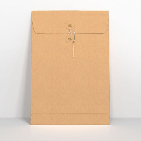 SW324G - Manilla String & Washer Gusset Envelopes - String and Washer Envelopes