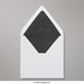 TL160B - W - White & Black Fancy Paper Lined Envelopes - Lined Envelopes