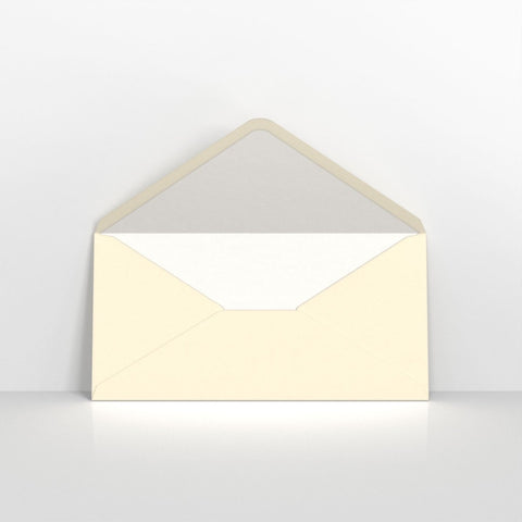 TLDLW - Ivory & White Fancy Paper Lined Envelopes - Lined Envelopes